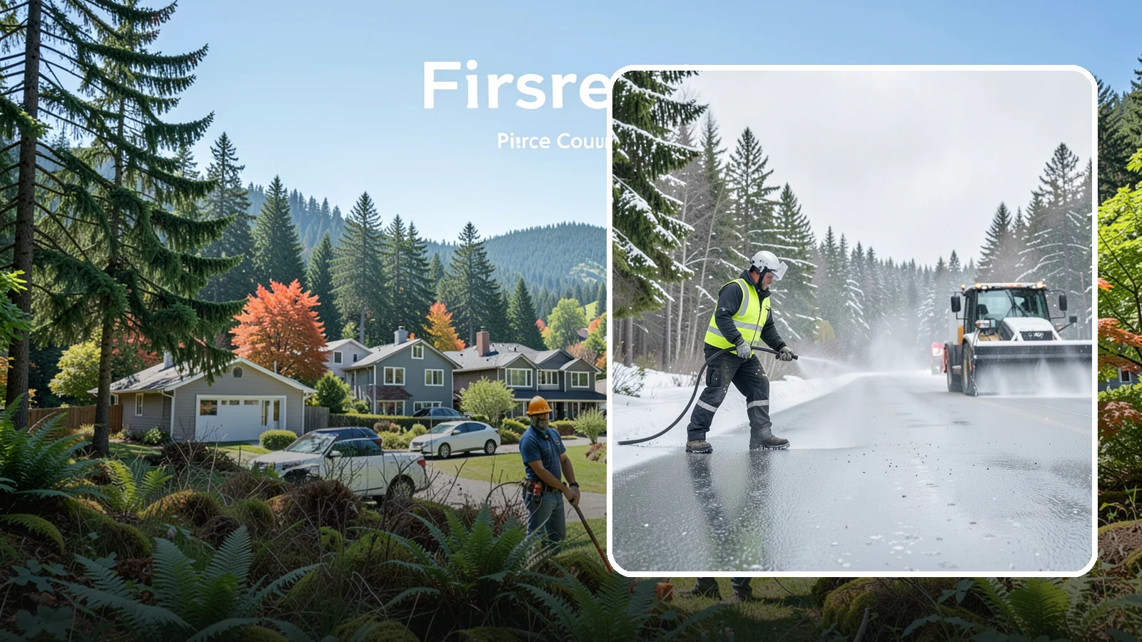 Liquid Salt Spraying in Fircrest, Pierce County, WA - Liquid salt spraying applies deicer in solution form for fast, even coverage that resists wind scatter and bounce.