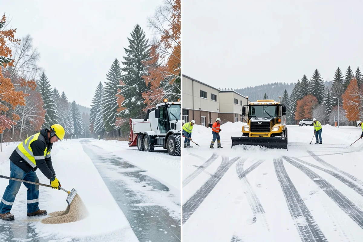 Liquid Salt Spraying in Fircrest, Pierce County, WA - Determine whether spraying serves as pretreatment or ice knockdown