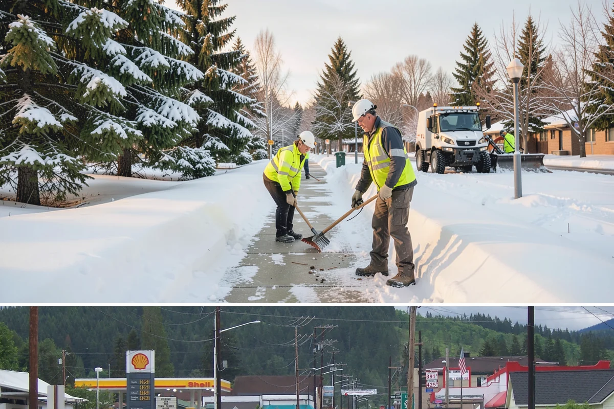 Liquid Salt Spraying in Granite Falls, Snohomish County, WA - Liquid salt spraying is used through the core winter months whenever light ice or freezing drizzle threatens traction.