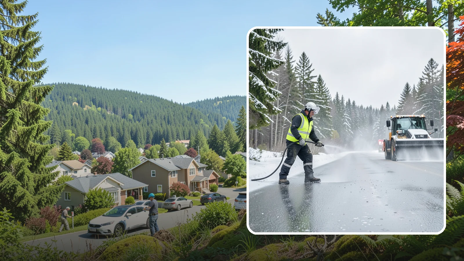 Liquid Salt Spraying in Index, Snohomish County, WA - Liquid salt spraying applies deicer in solution form for fast, even coverage that resists wind scatter and bounce.