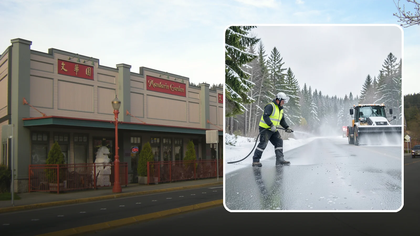 Liquid Salt Spraying in Issaquah, King County, WA - Liquid salt spraying applies deicer in solution form for fast, even coverage that resists wind scatter and bounce.
