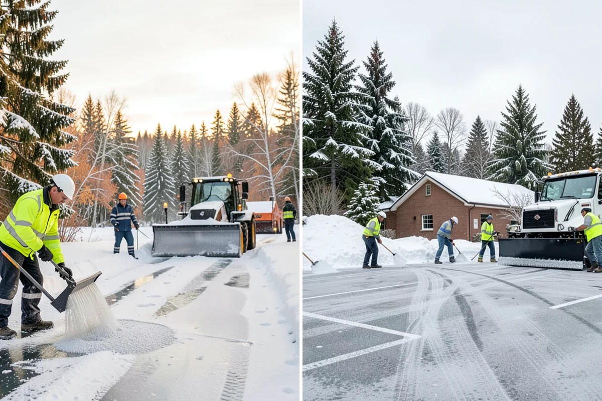 Liquid Salt Spraying in Kenmore, King County, WA - Determine whether spraying serves as pretreatment or ice knockdown