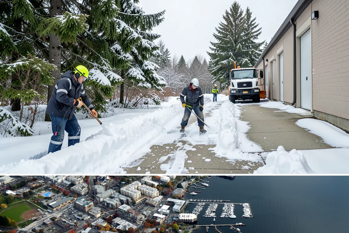 Liquid Salt Spraying in Kirkland, King County, WA - Liquid salt spraying is used through the core winter months whenever light ice or freezing drizzle threatens traction.