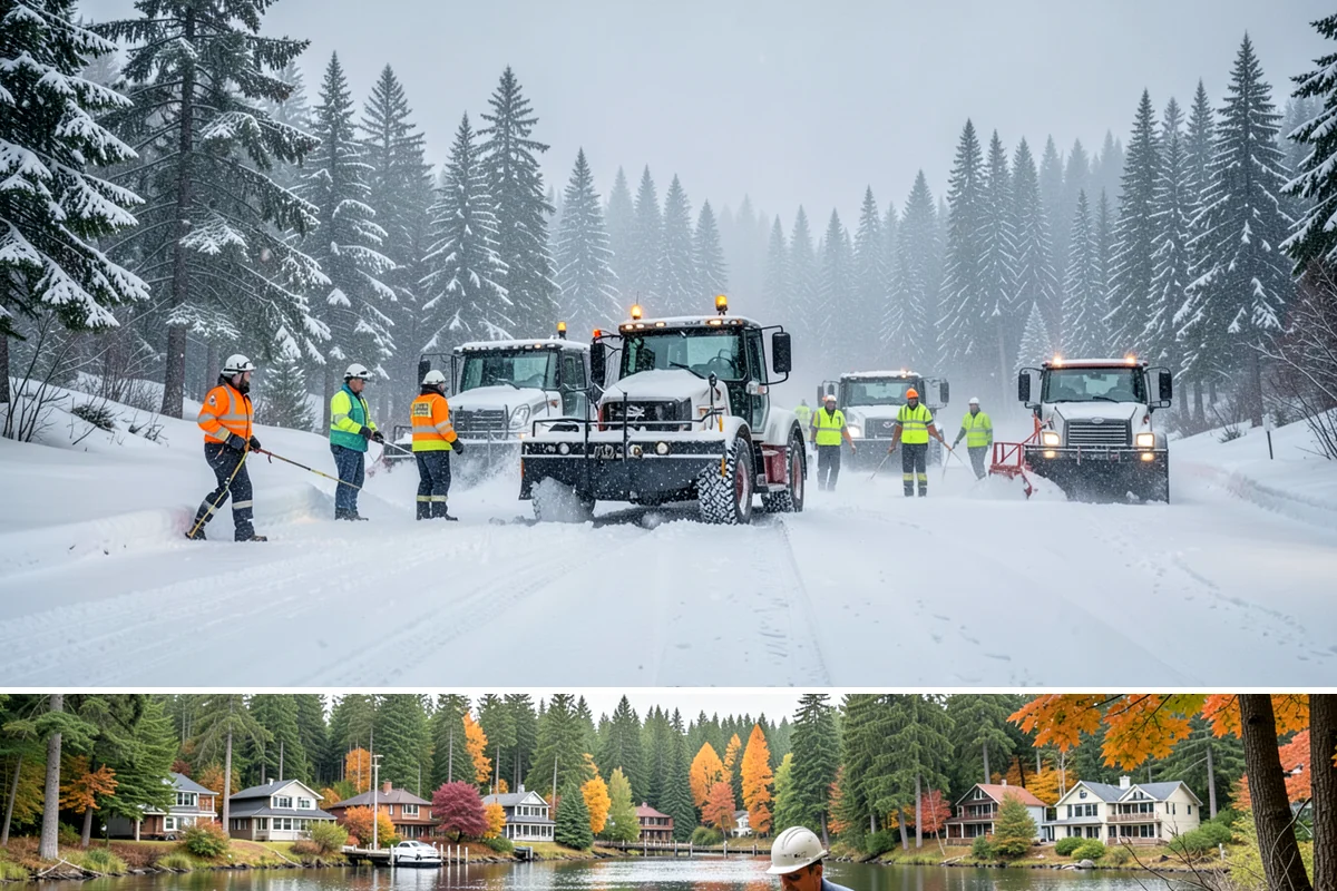 Liquid Salt Spraying in La Conner, Skagit County, WA - Liquid salt spraying is used through the core winter months whenever light ice or freezing drizzle threatens traction.