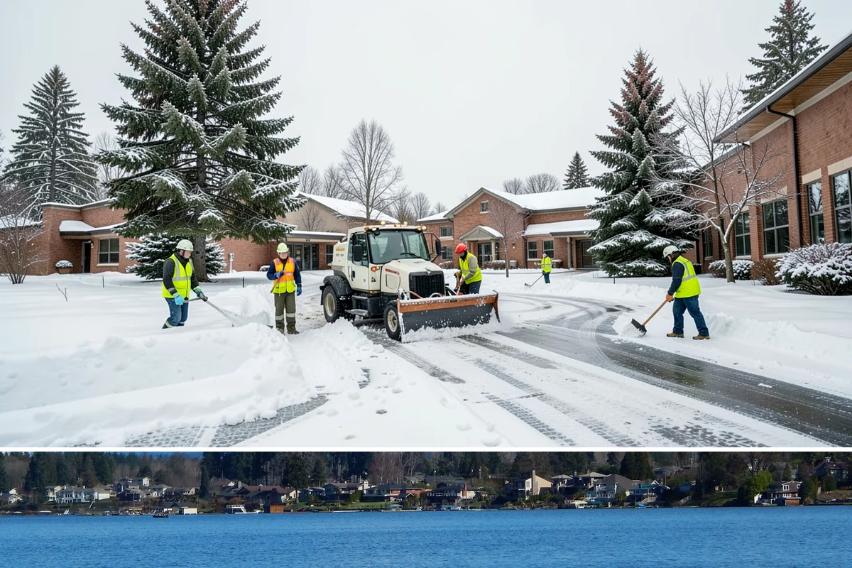 Liquid Salt Spraying in Lake Stevens, Snohomish County, WA - Liquid salt spraying is used through the core winter months whenever light ice or freezing drizzle threatens traction.