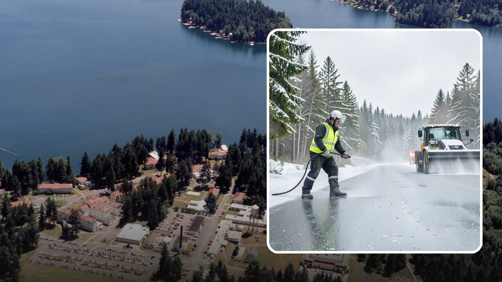Liquid Salt Spraying in Lakewood, Pierce County, WA - Liquid salt spraying applies deicer in solution form for fast, even coverage that resists wind scatter and bounce.