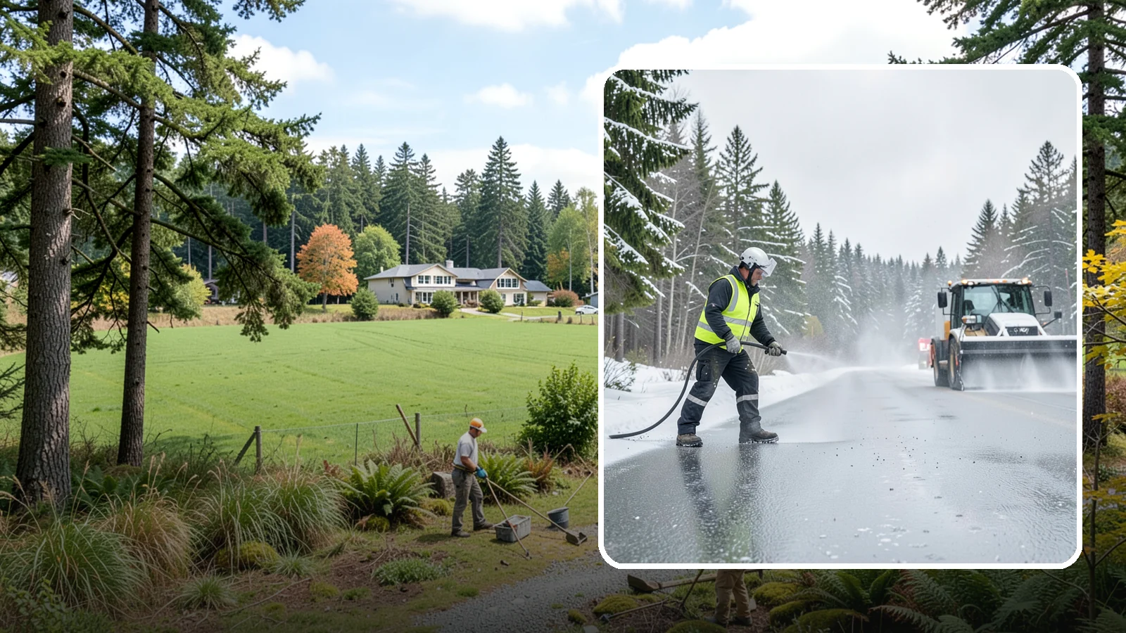 Liquid Salt Spraying in Lyman, Skagit County, WA - Liquid salt spraying applies deicer in solution form for fast, even coverage that resists wind scatter and bounce.
