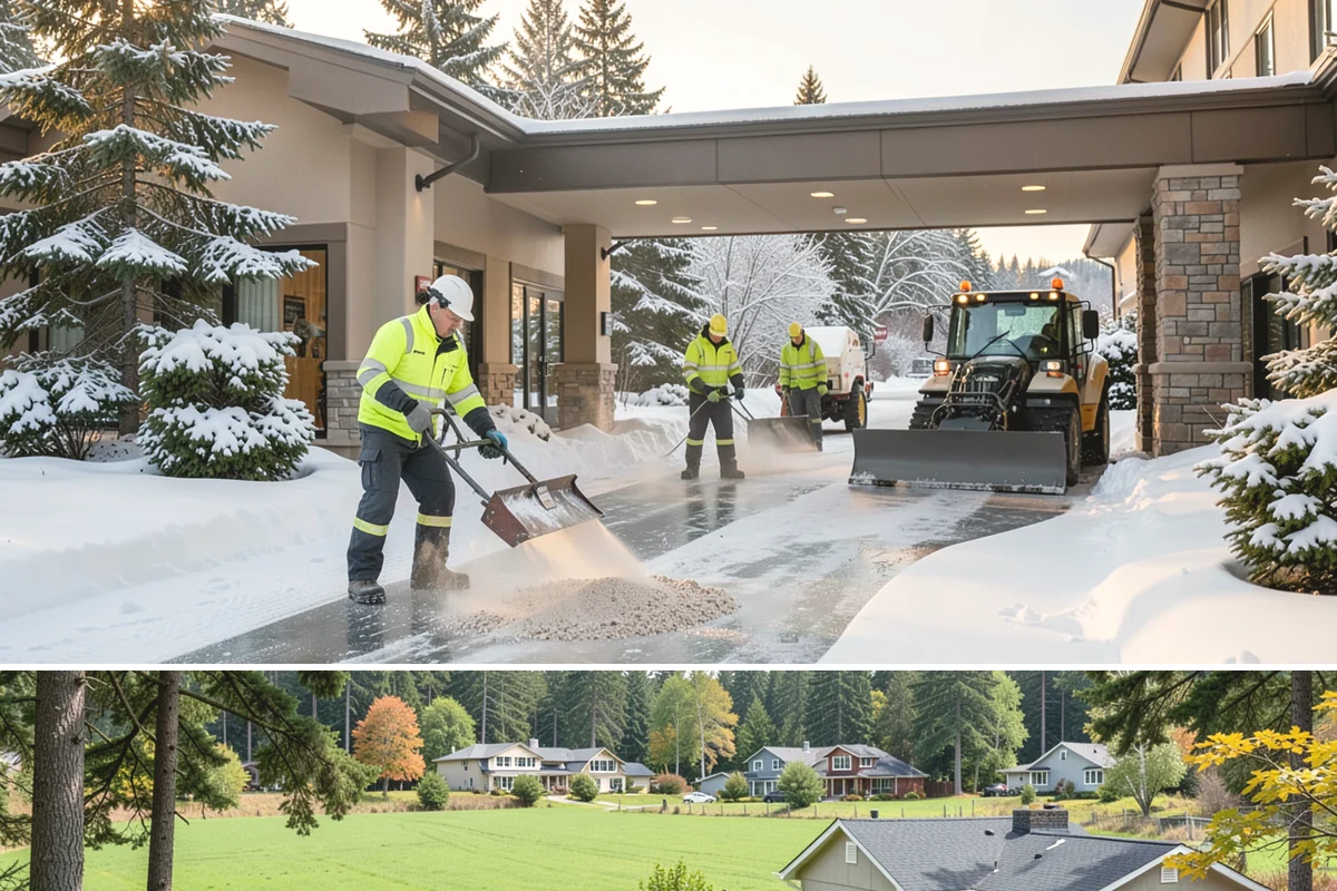 Liquid Salt Spraying in Lyman, Skagit County, WA - Liquid salt spraying is used through the core winter months whenever light ice or freezing drizzle threatens traction.