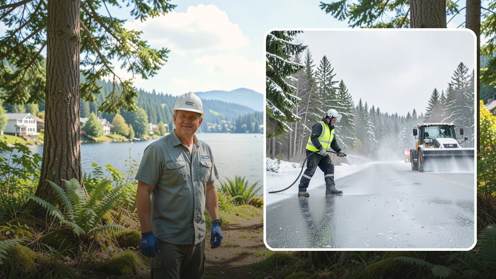 Liquid Salt Spraying in Milton, King County, WA - Liquid salt spraying applies deicer in solution form for fast, even coverage that resists wind scatter and bounce.