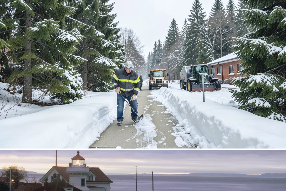 Liquid Salt Spraying in Mukilteo, Snohomish County, WA - Liquid salt spraying is used through the core winter months whenever light ice or freezing drizzle threatens traction.