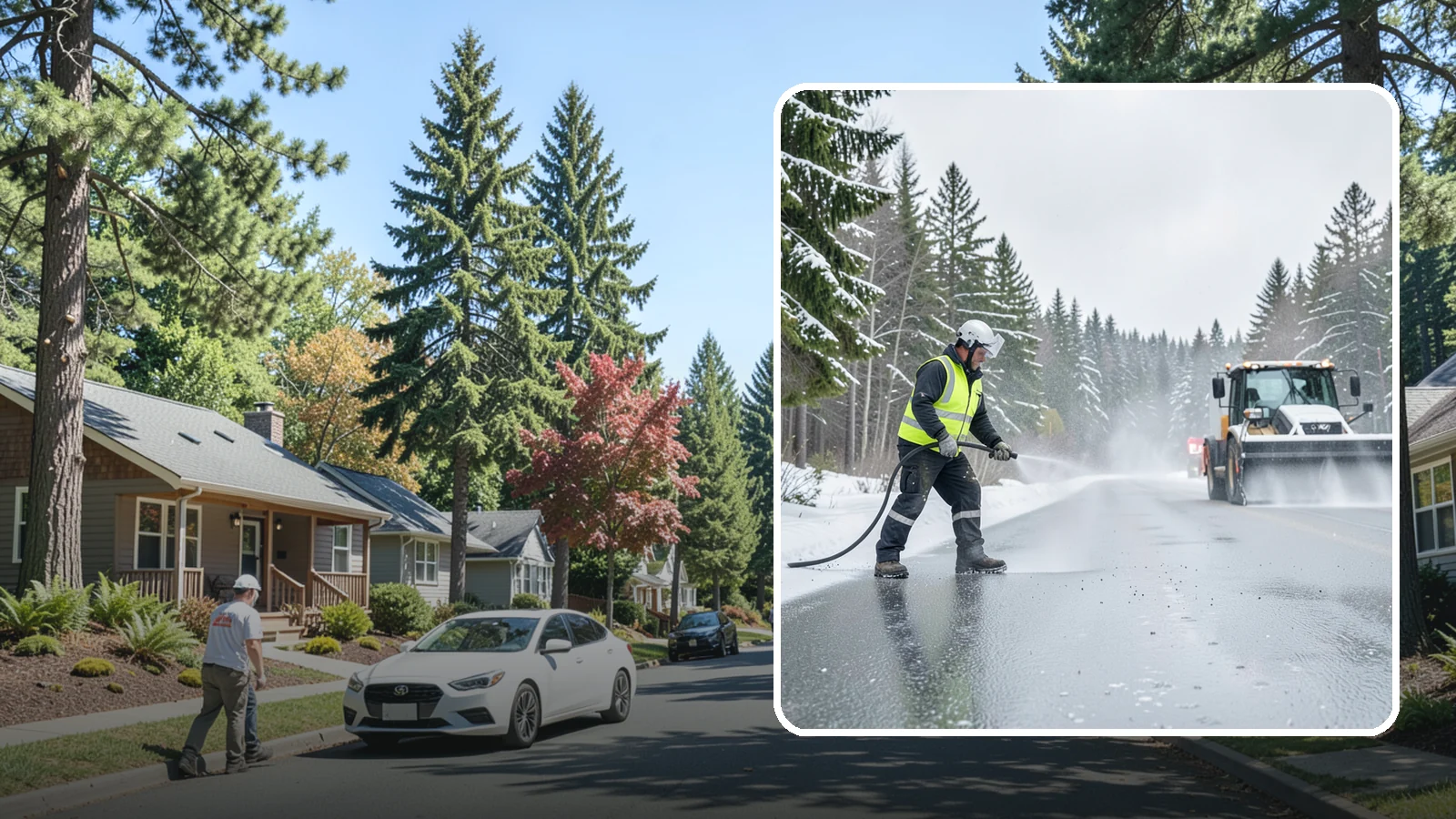 Liquid Salt Spraying in Orting, Pierce County, WA - Liquid salt spraying applies deicer in solution form for fast, even coverage that resists wind scatter and bounce.