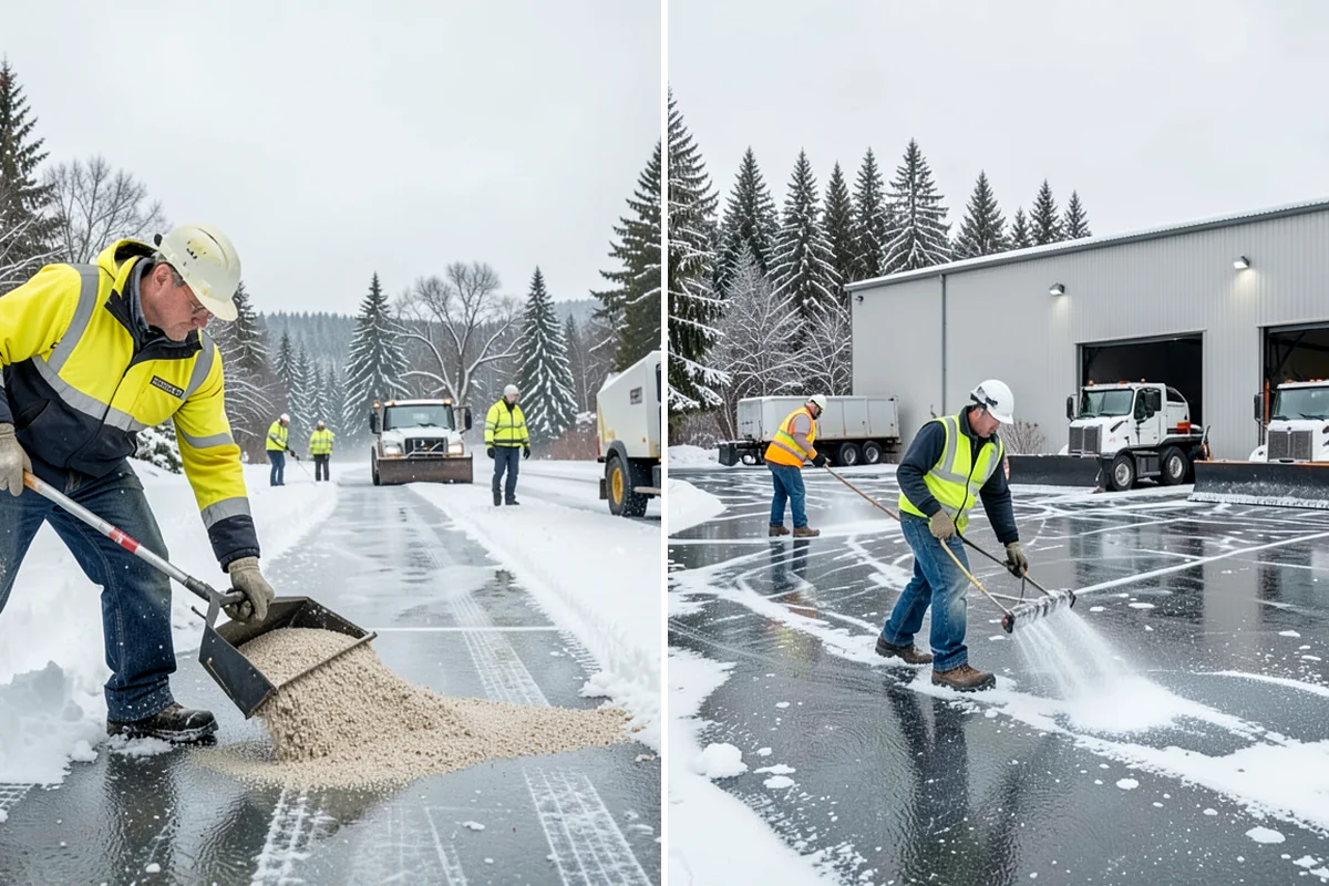 Liquid Salt Spraying in Pacific, King County, WA - Determine whether spraying serves as pretreatment or ice knockdown