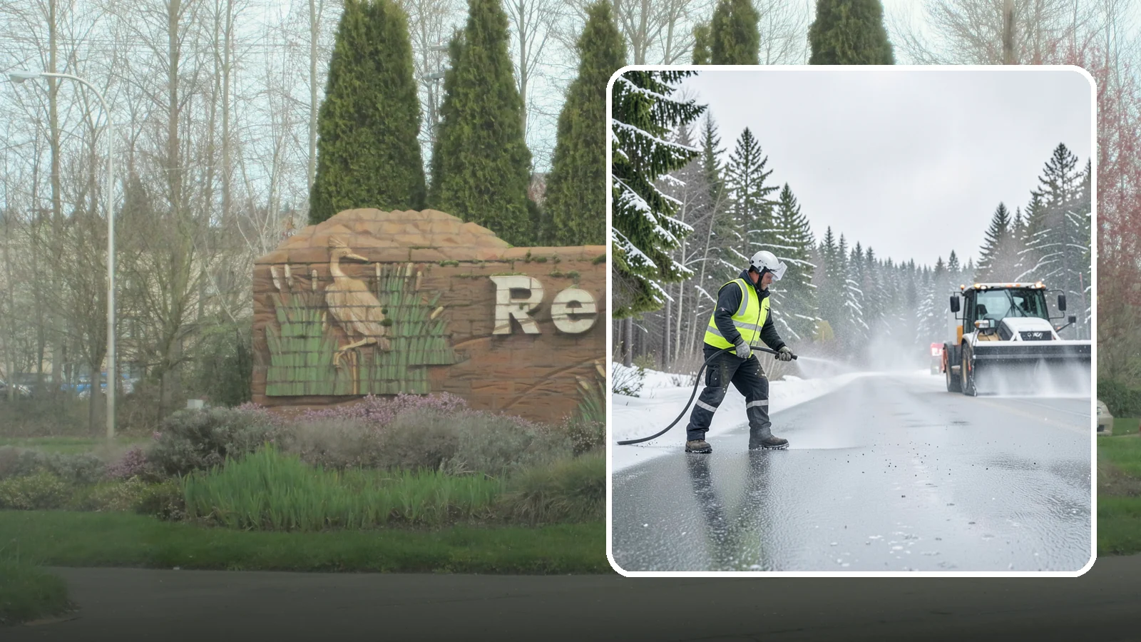 Liquid Salt Spraying in Renton, King County, WA - Liquid salt spraying applies deicer in solution form for fast, even coverage that resists wind scatter and bounce.