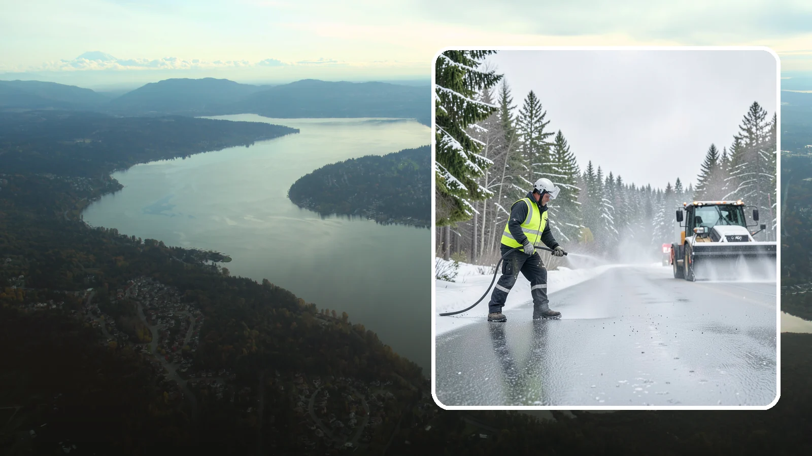 Liquid Salt Spraying in Sammamish, King County, WA - Liquid salt spraying applies deicer in solution form for fast, even coverage that resists wind scatter and bounce.