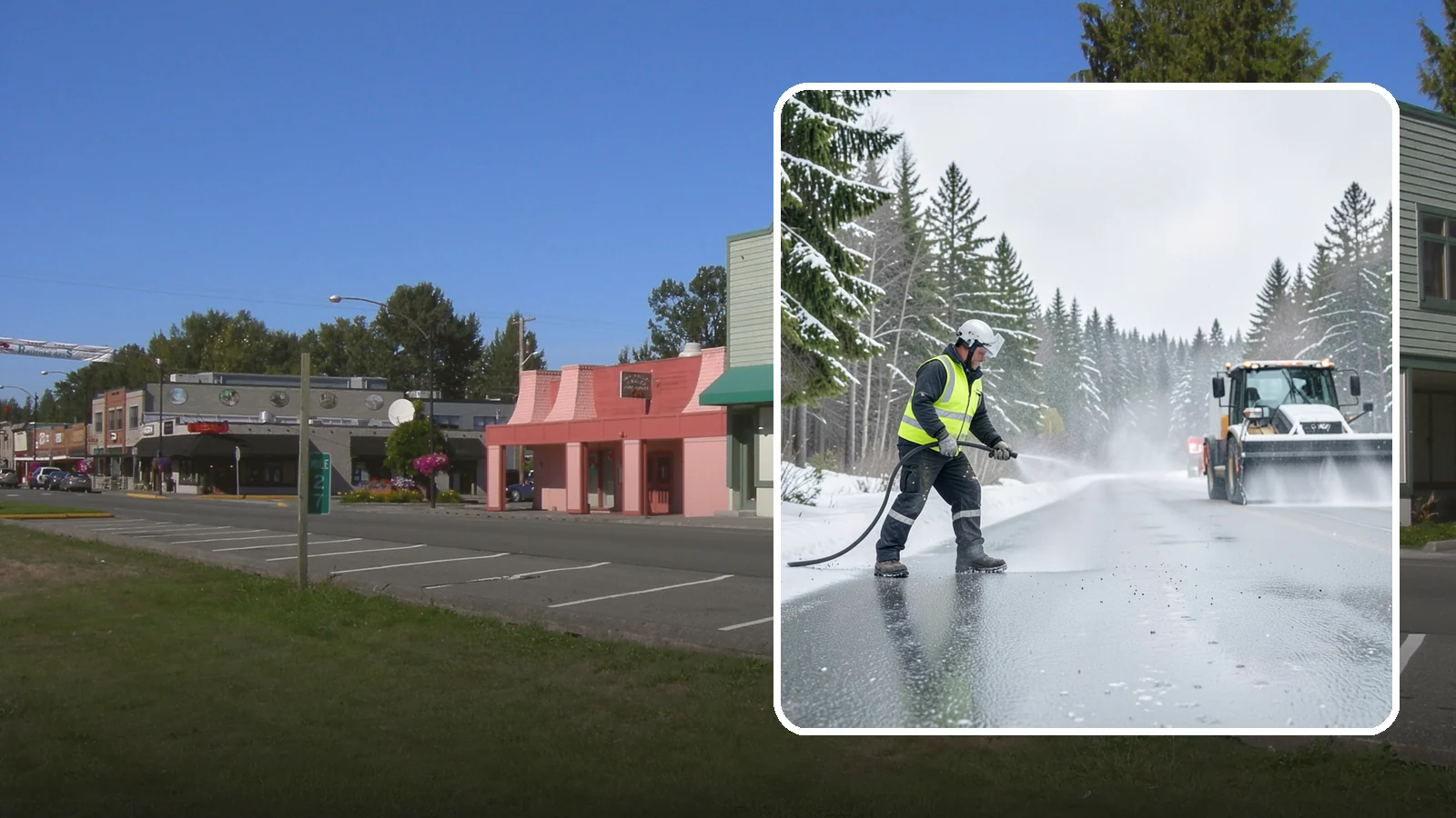 Liquid Salt Spraying in Snoqualmie, King County, WA - Liquid salt spraying applies deicer in solution form for fast, even coverage that resists wind scatter and bounce.