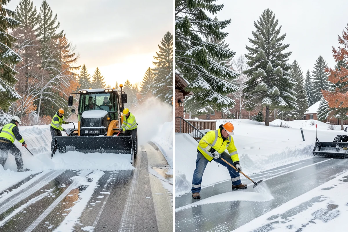 Loader Snow Relocation in Arlington, Snohomish County, WA - Assess site volume and relocation targets