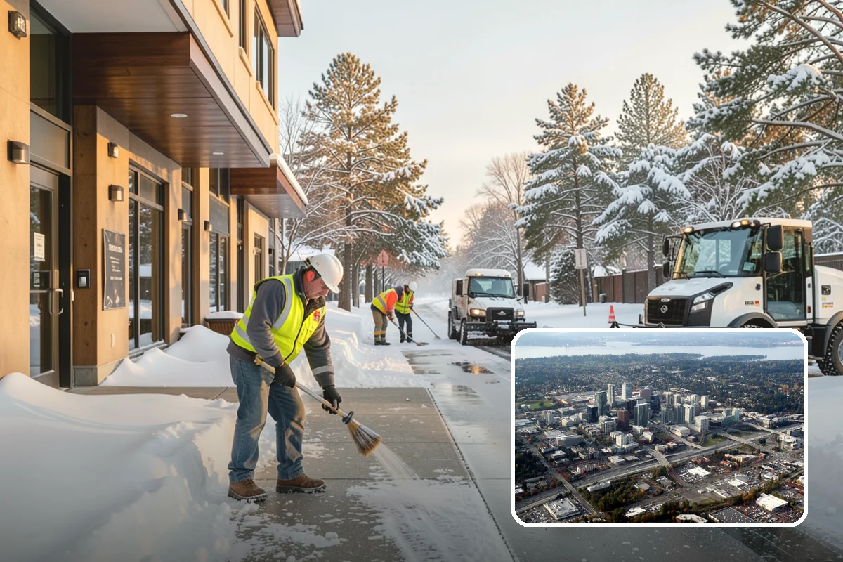 Loader Snow Relocation in Bellevue, King County, WA - Moves large snow volumes far faster than trucks