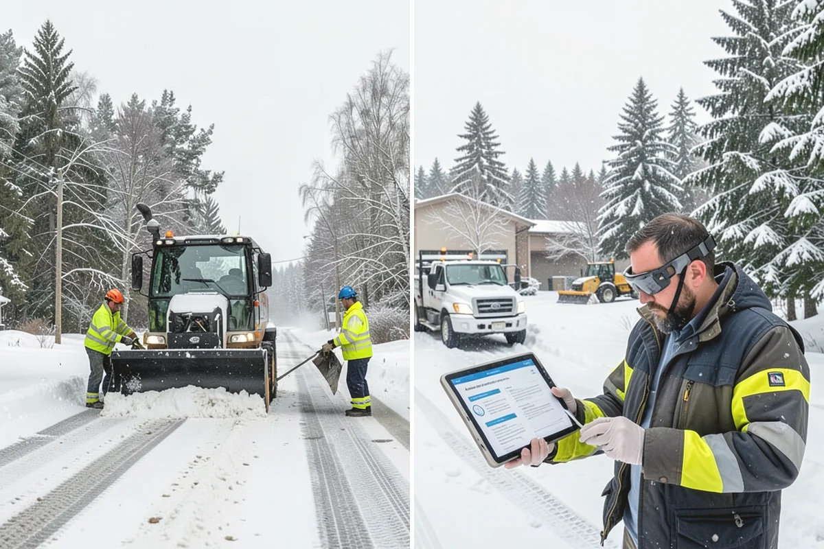 Loader Snow Relocation in Black Diamond, King County, WA - Assess site volume and relocation targets