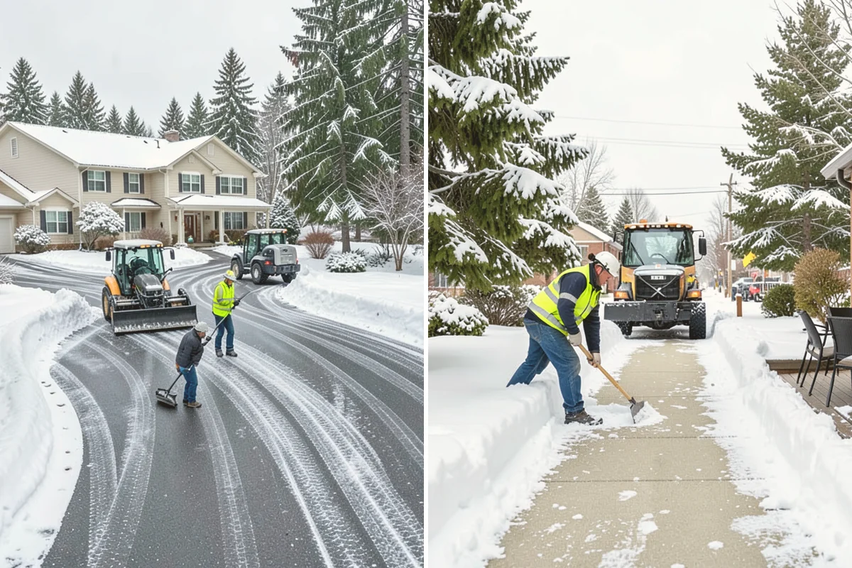 Loader Snow Relocation in Brier, Snohomish County, WA - Assess site volume and relocation targets