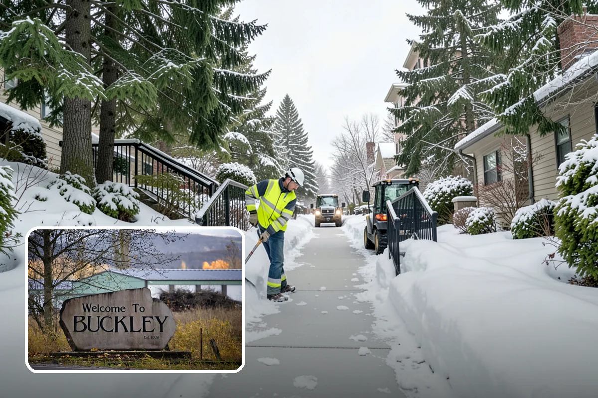Loader Snow Relocation in Buckley, Pierce County, WA - Moves large snow volumes far faster than trucks