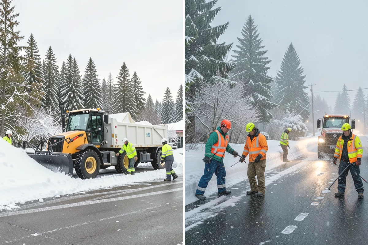 Loader Snow Relocation in Burien, King County, WA - Assess site volume and relocation targets