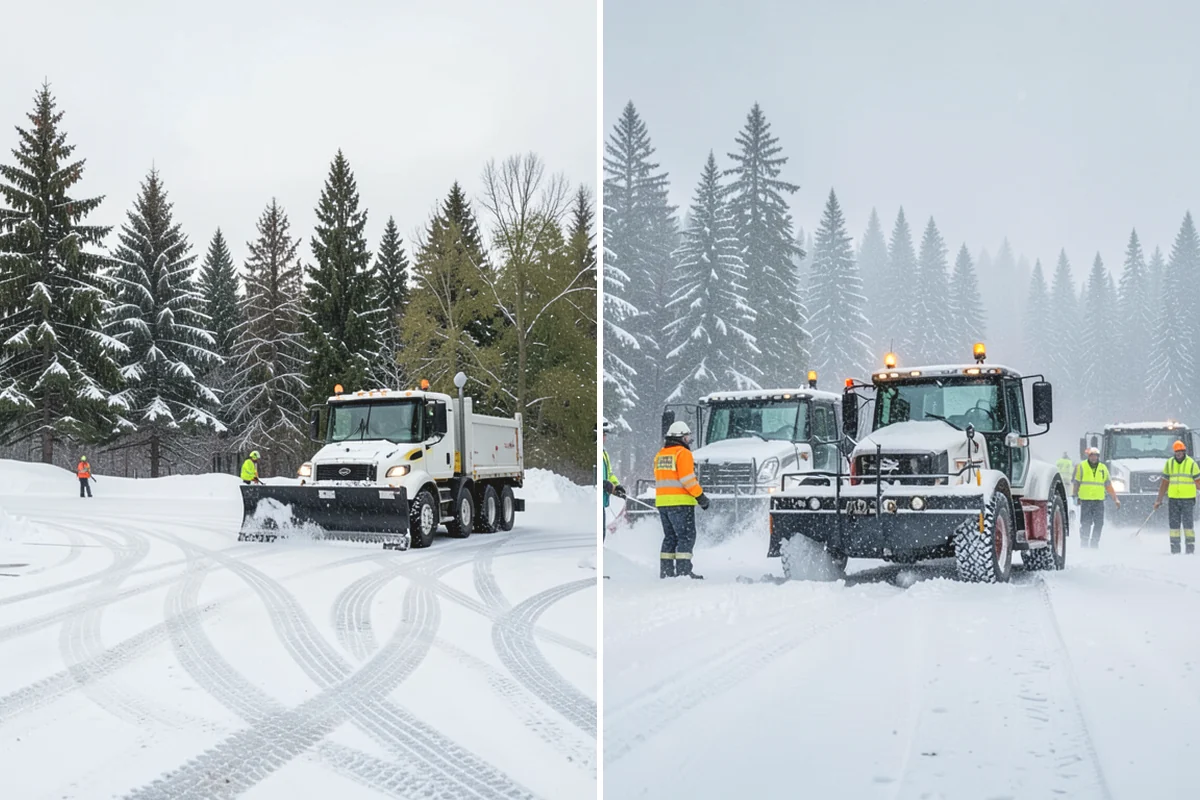 Loader Snow Relocation in Burlington, Skagit County, WA - Assess site volume and relocation targets
