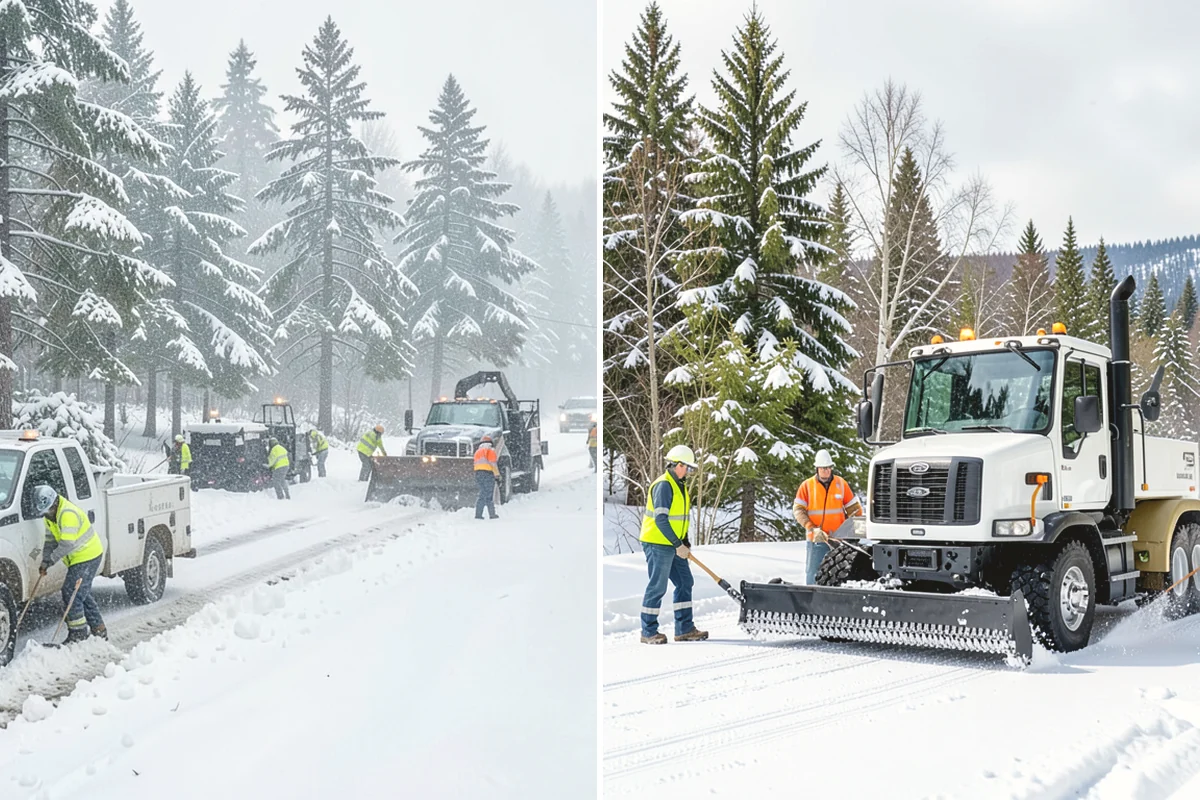 Loader Snow Relocation in Carnation, King County, WA - Assess site volume and relocation targets