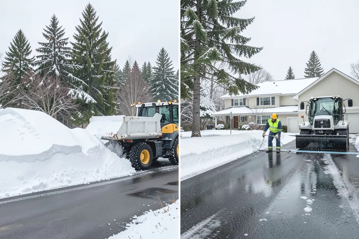 Loader Snow Relocation in Coupeville, Island County, WA - Assess site volume and relocation targets