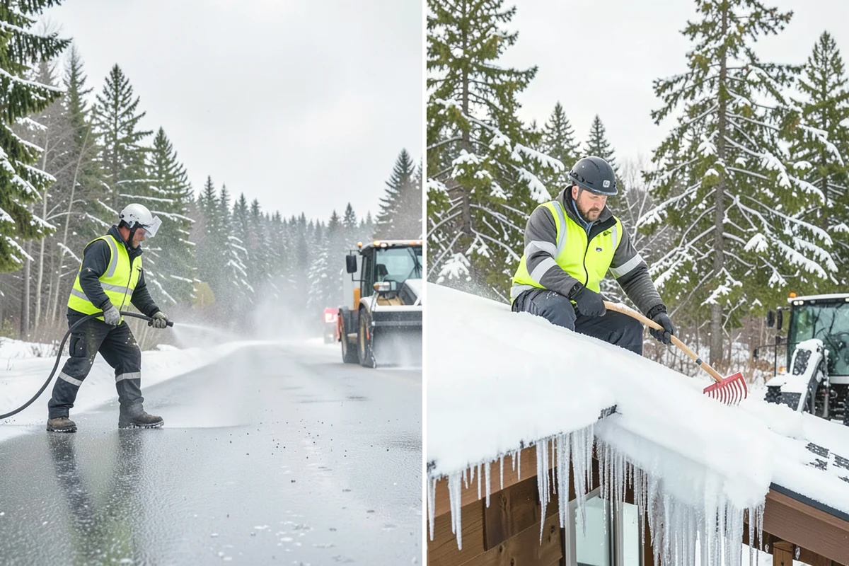 Loader Snow Relocation in Duvall, King County, WA - Assess site volume and relocation targets