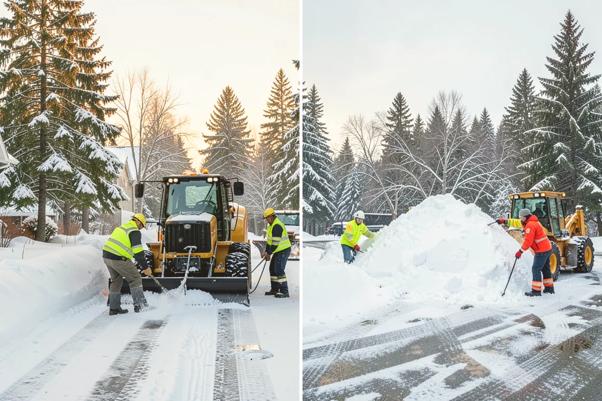 Loader Snow Relocation in Eatonville, Pierce County, WA - Assess site volume and relocation targets