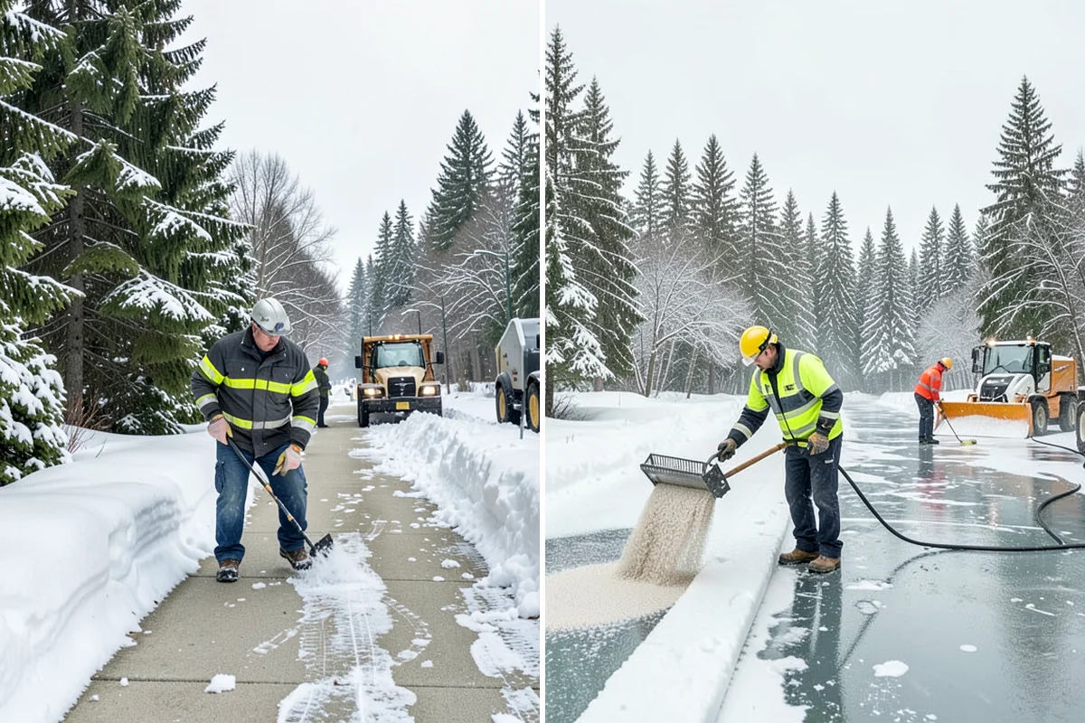 Loader Snow Relocation in Enumclaw, King County, WA - Assess site volume and relocation targets