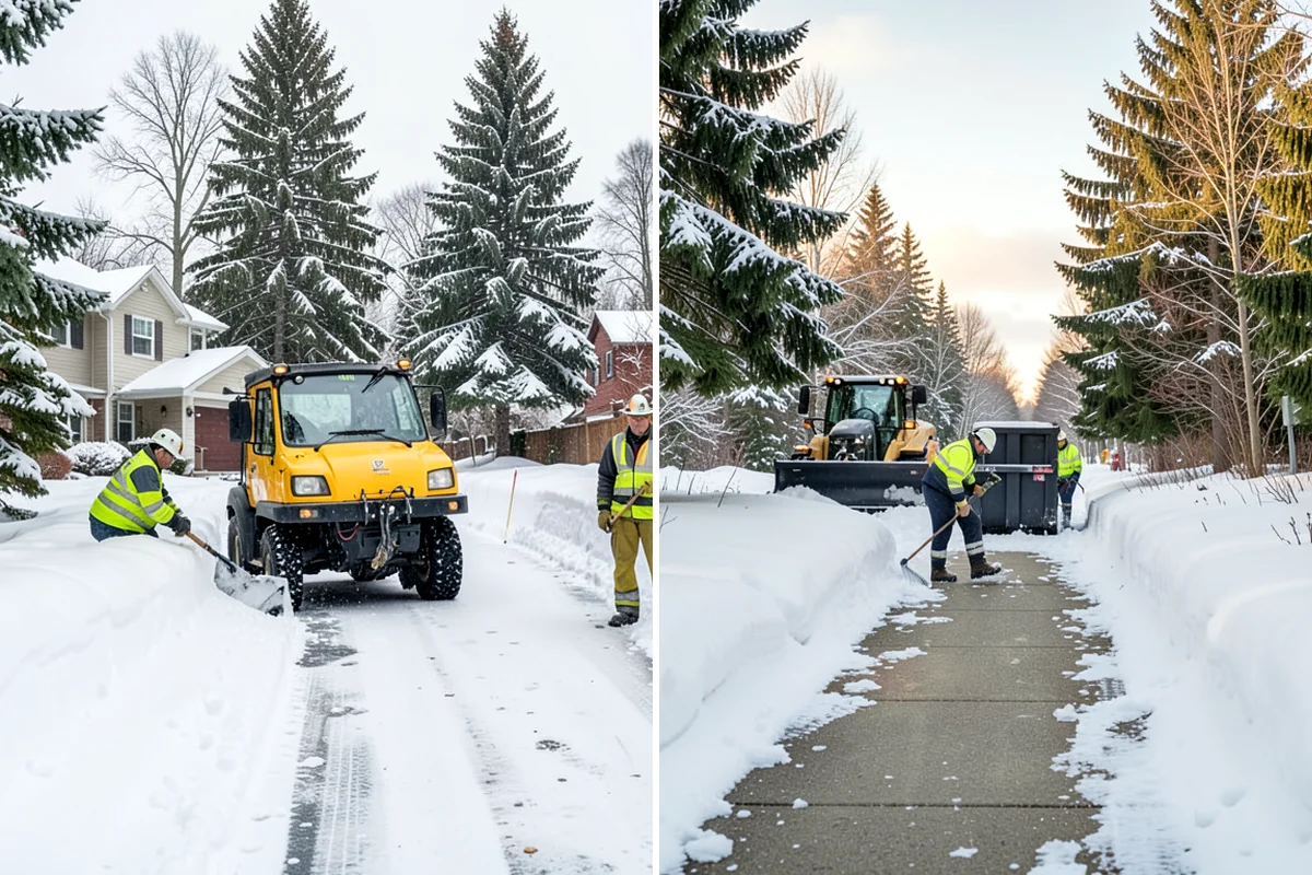 Loader Snow Relocation in Everett, Snohomish County, WA - Assess site volume and relocation targets