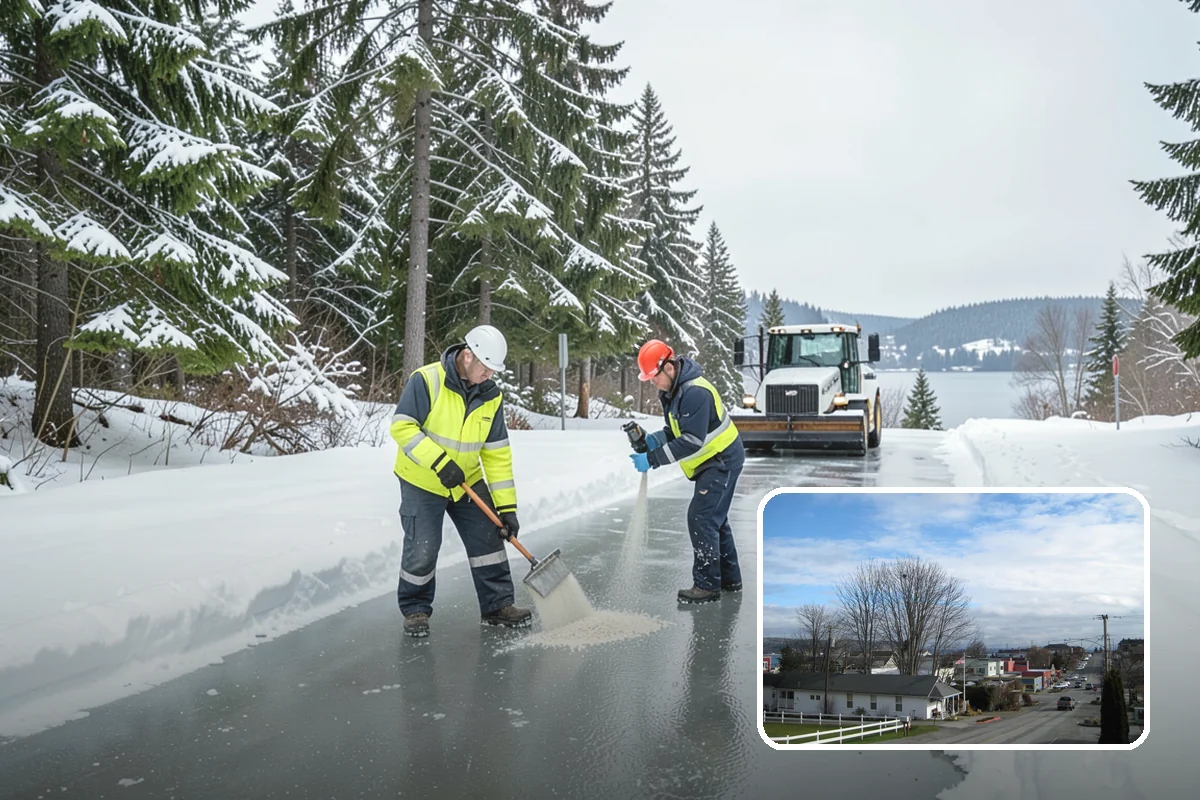 Loader Snow Relocation in Langley, Island County, WA - Moves large snow volumes far faster than trucks