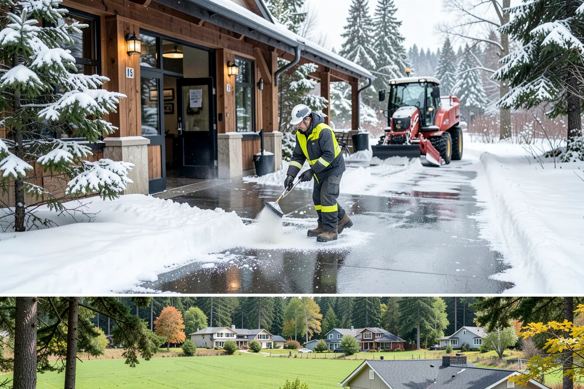 Loader Snow Relocation in Lyman, Skagit County, WA - Loader snow relocation is most valuable after major storms when large commercial sites accumulate more snow than smaller...