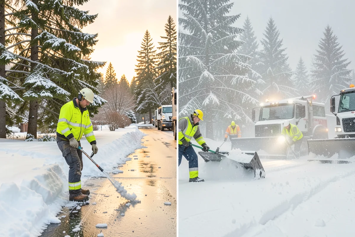 Loader Snow Relocation in Lynnwood, Snohomish County, WA - Assess site volume and relocation targets