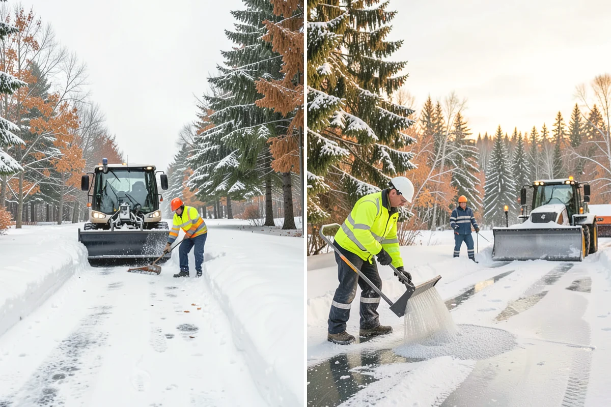 Loader Snow Relocation in Mercer Island, King County, WA - Assess site volume and relocation targets