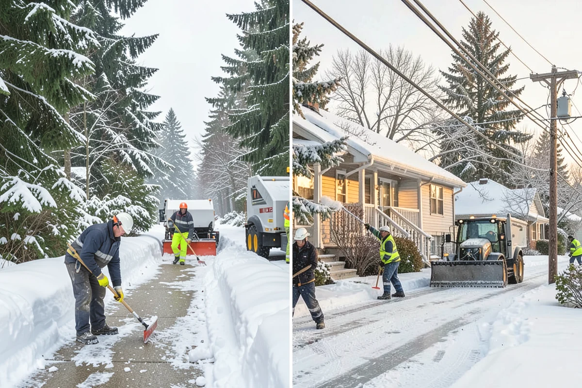 Loader Snow Relocation in Mill Creek, Snohomish County, WA - Assess site volume and relocation targets