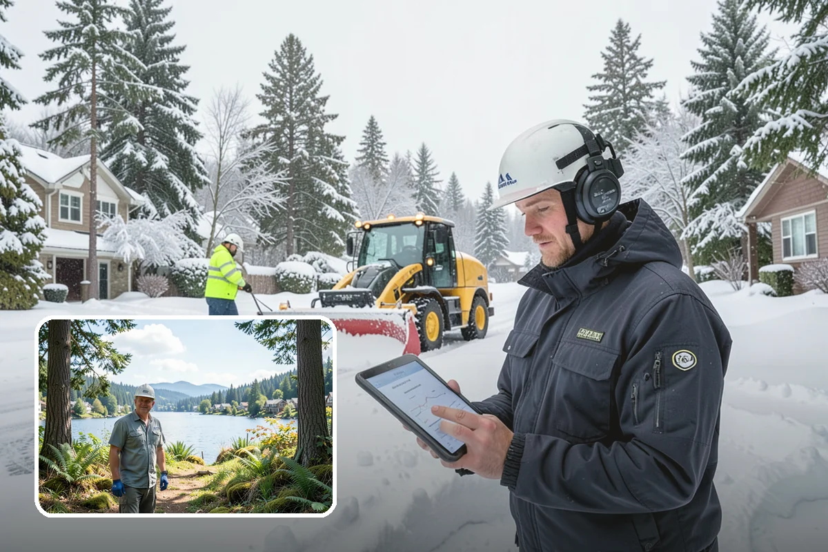 Loader Snow Relocation in Milton, King County, WA - Moves large snow volumes far faster than trucks