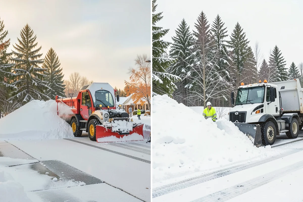 Loader Snow Relocation in Monroe, Snohomish County, WA - Assess site volume and relocation targets