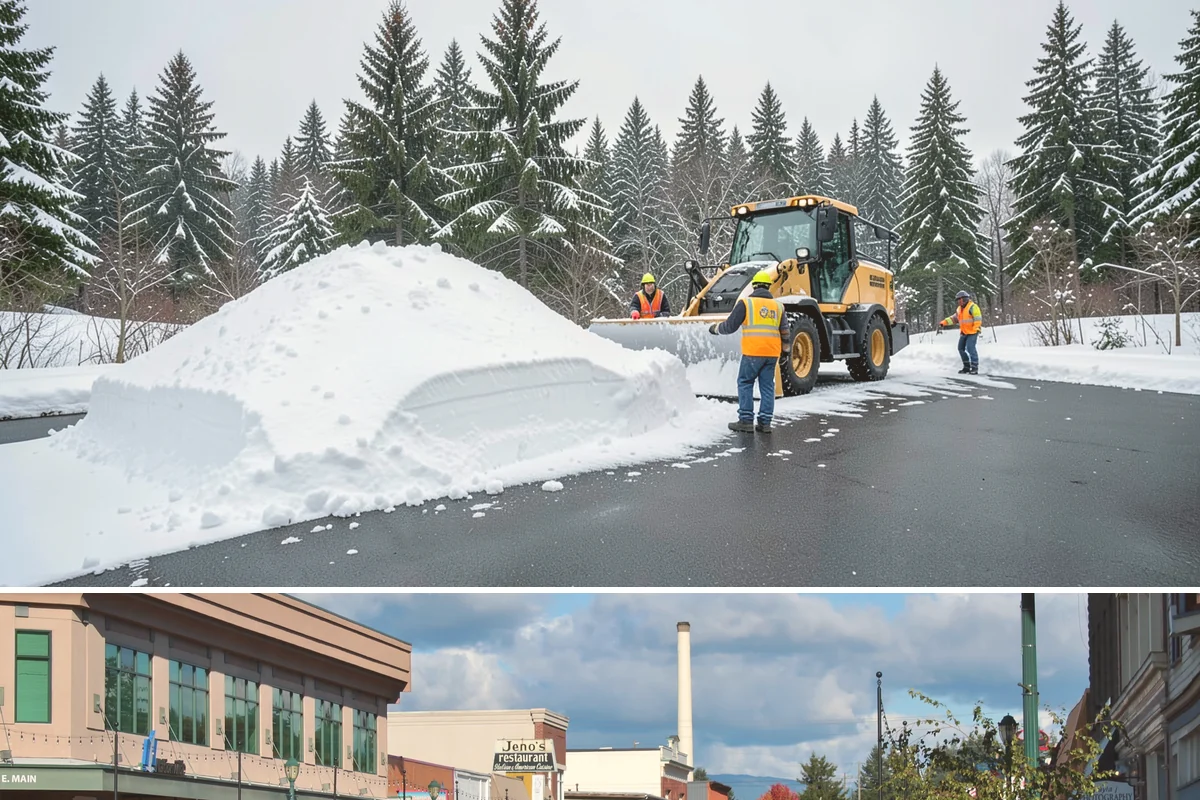 Loader Snow Relocation in Monroe, Snohomish County, WA - Loader snow relocation is most valuable after major storms when large commercial sites accumulate more snow than smaller...