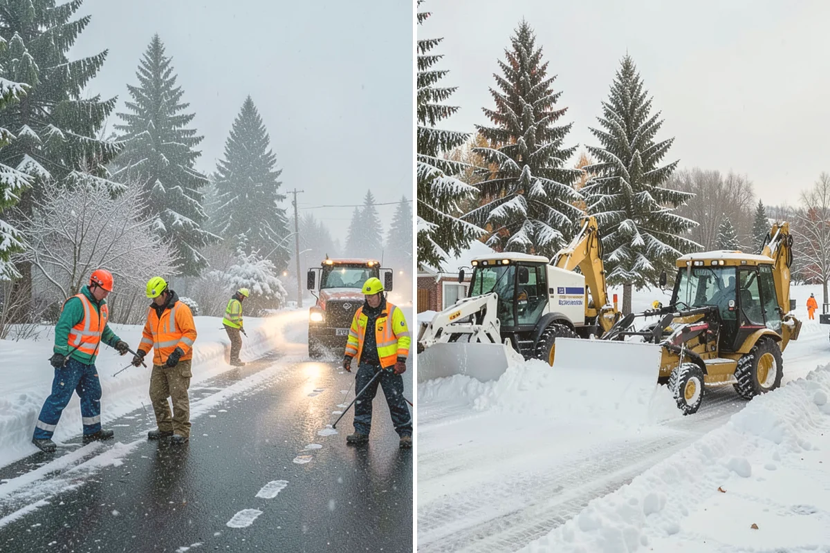Loader Snow Relocation in Newcastle, King County, WA - Assess site volume and relocation targets