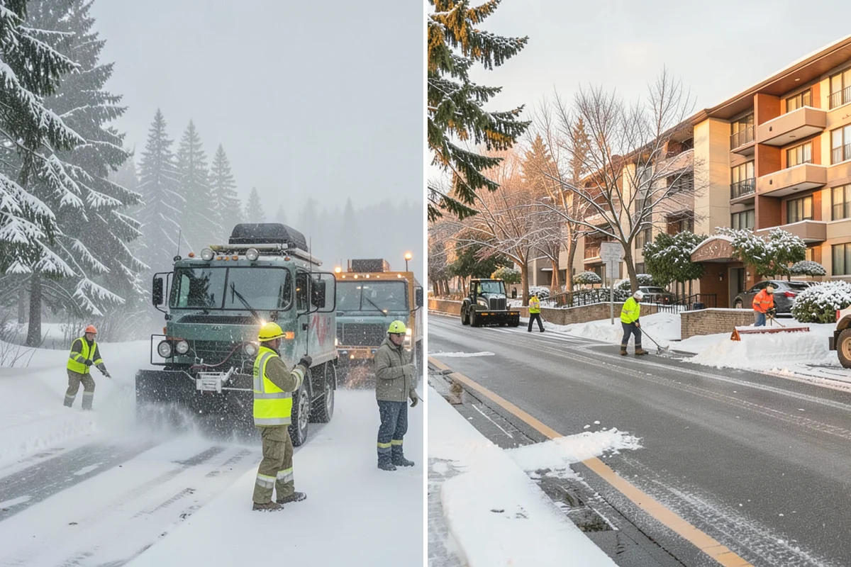 Loader Snow Relocation in Oak Harbor, Island County, WA - Assess site volume and relocation targets