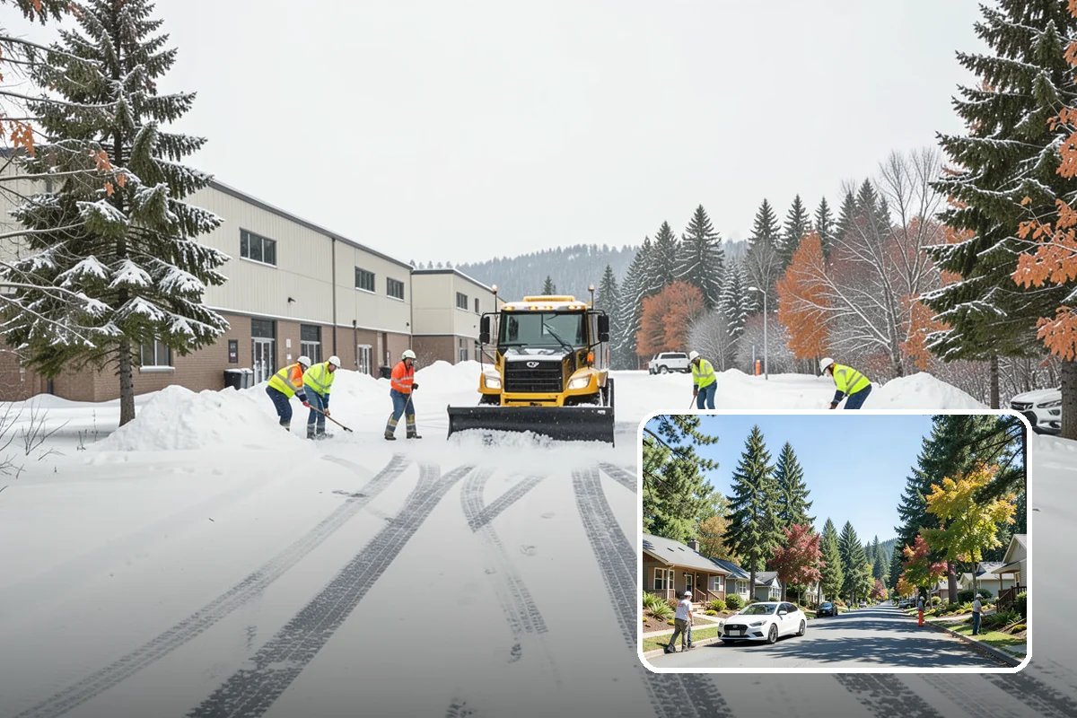 Loader Snow Relocation in Orting, Pierce County, WA - Moves large snow volumes far faster than trucks