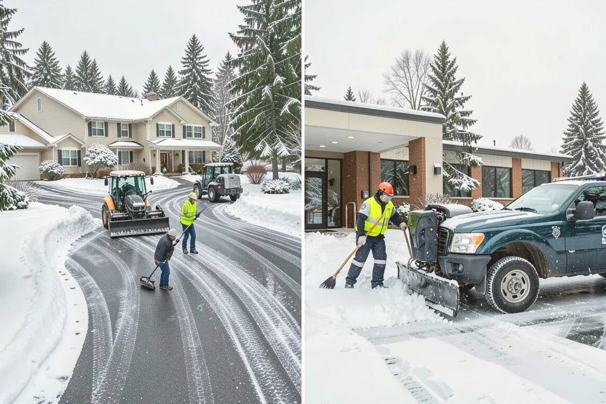 Loader Snow Relocation in Orting, Pierce County, WA - Assess site volume and relocation targets
