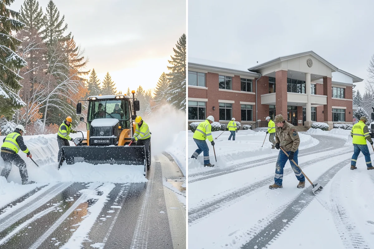 Loader Snow Relocation in Renton, King County, WA - Assess site volume and relocation targets