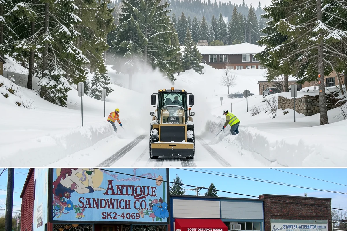Loader Snow Relocation in Ruston, Pierce County, WA - Loader snow relocation is most valuable after major storms when large commercial sites accumulate more snow than smaller...
