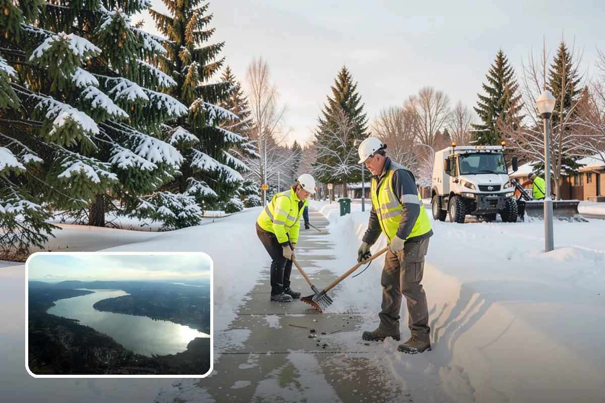 Loader Snow Relocation in Sammamish, King County, WA - Moves large snow volumes far faster than trucks