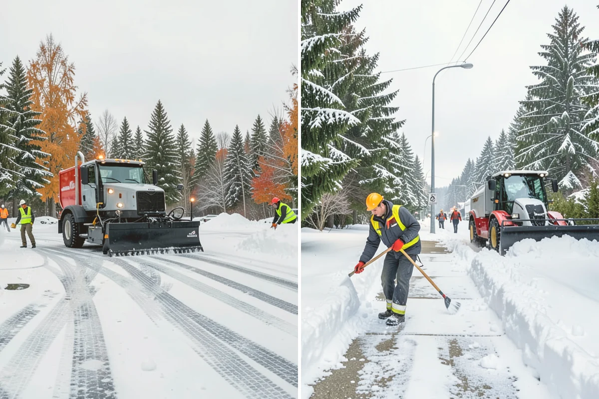 Loader Snow Relocation in Sammamish, King County, WA - Assess site volume and relocation targets