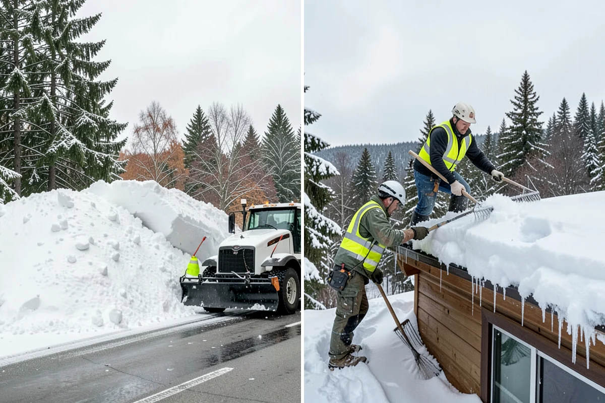 Loader Snow Relocation in SeaTac, King County, WA - Assess site volume and relocation targets