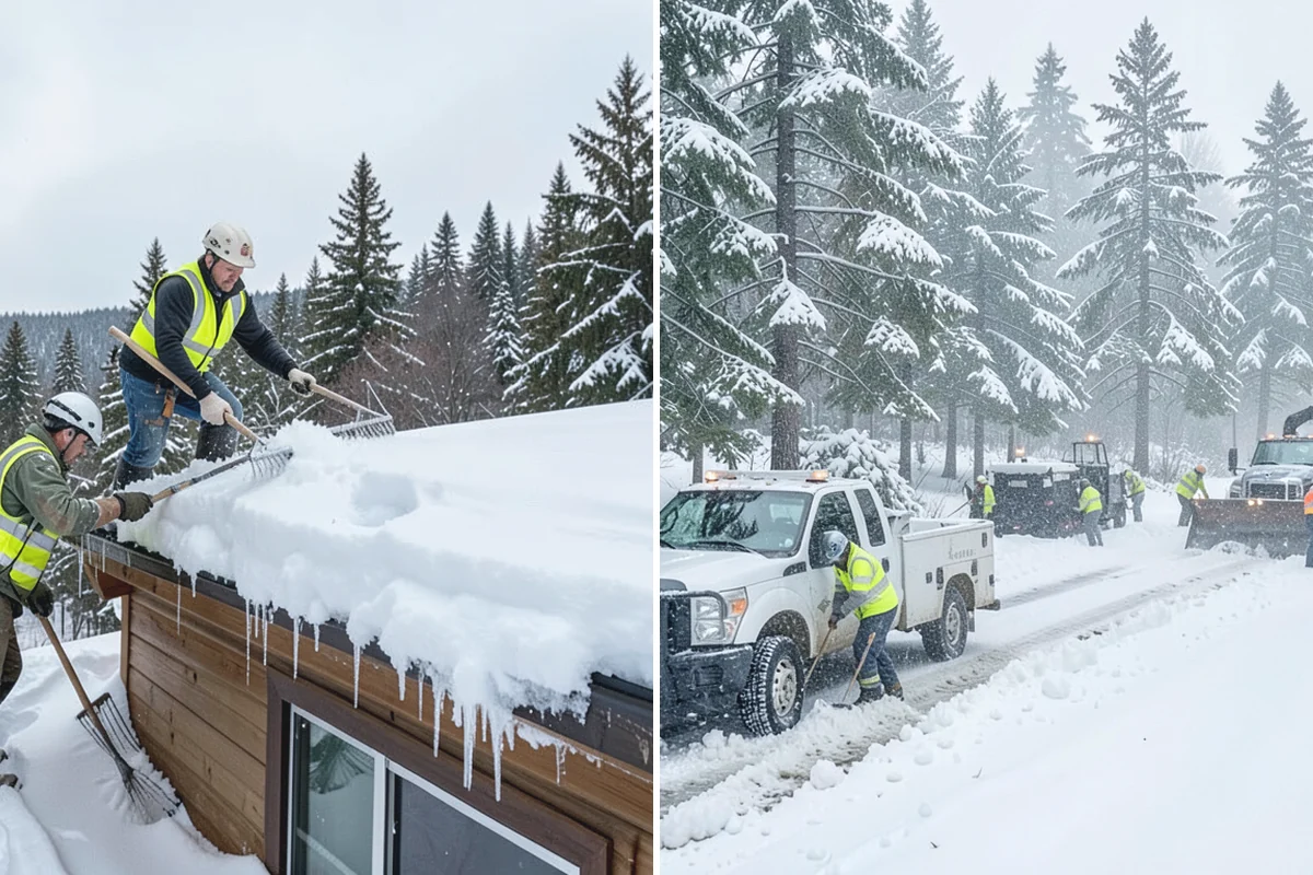 Loader Snow Relocation in Skykomish, King County, WA - Assess site volume and relocation targets